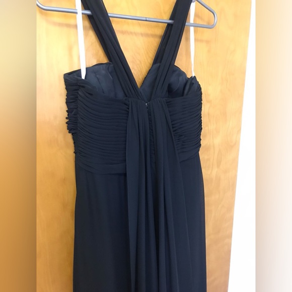 Black Chiffon Bridesmaids Dress - Picture 3 of 4